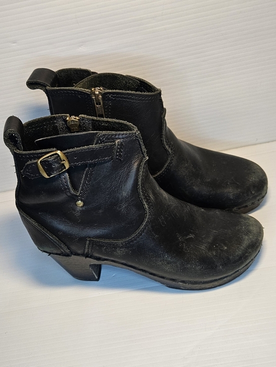No. 6 Shoes - No. 6 Clog Boots Size 38 Leather Platform Ankle Boot Classic Minimalist